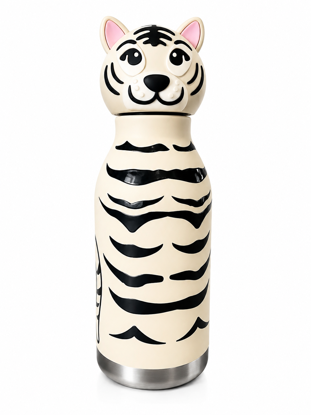 Kids Stainless Steel Cat Water Bottle with 3D Unicorn Lid – Insulated Leakproof Bottle