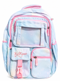 KaRissa Series Premium Pastel Blue Multi-Pocket School Backpack | Lightweight & Spacious