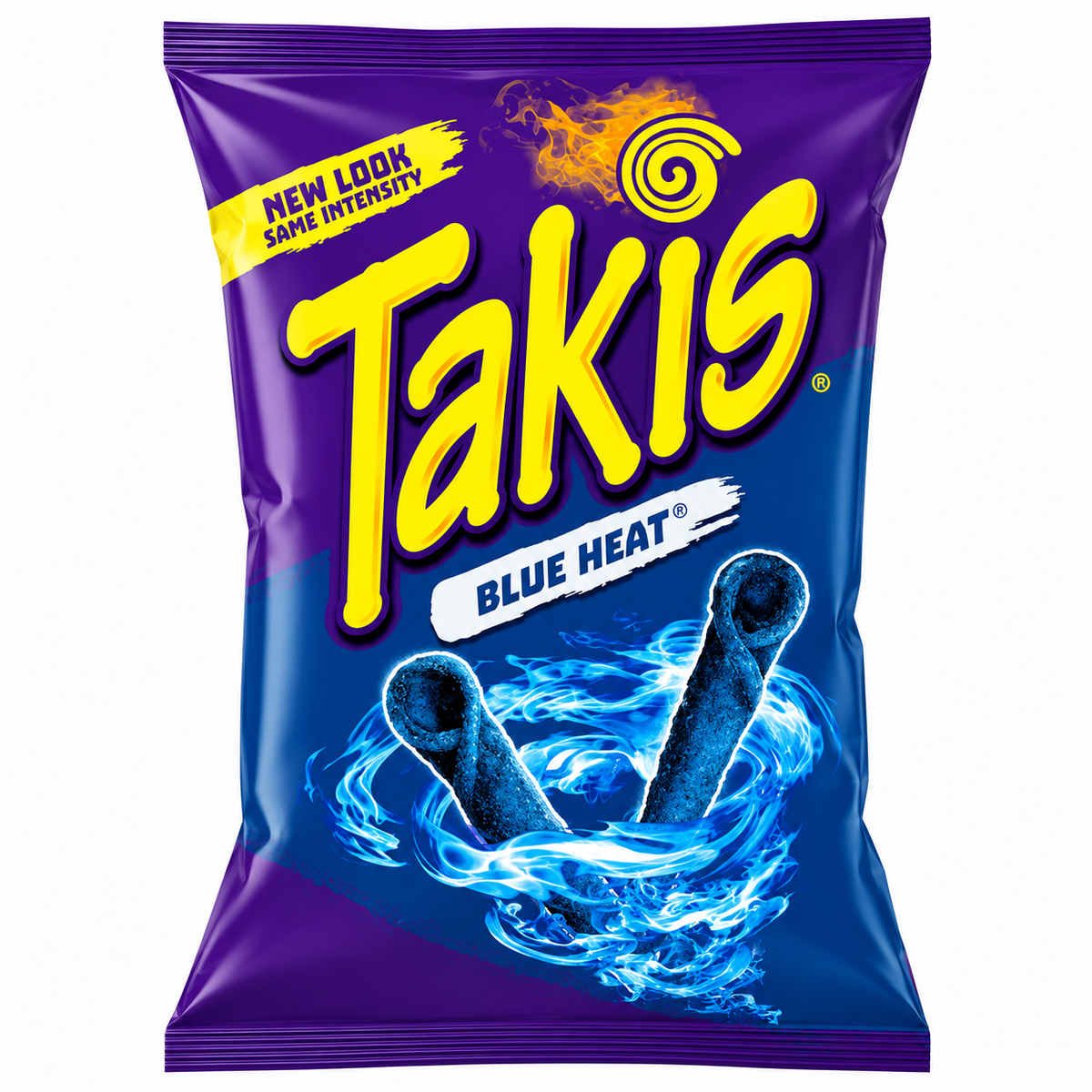 Takis Blue Heat Rolled Tortilla Chips | Fiery Hot Chili Flavored | Extra Crunchy Snack