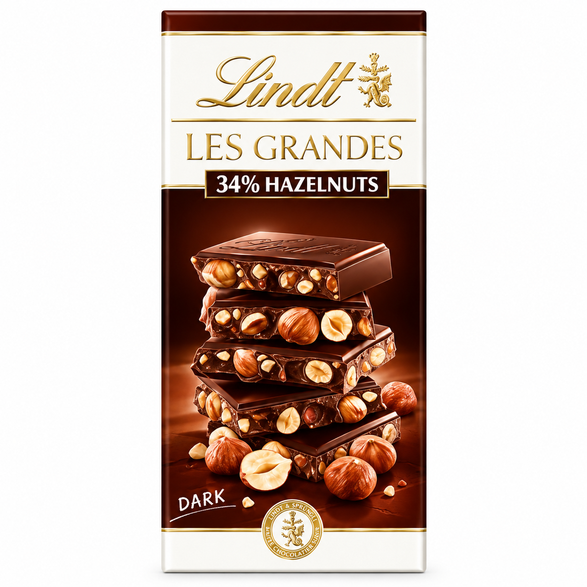 Lindt Les Grandes 34% Hazelnuts
