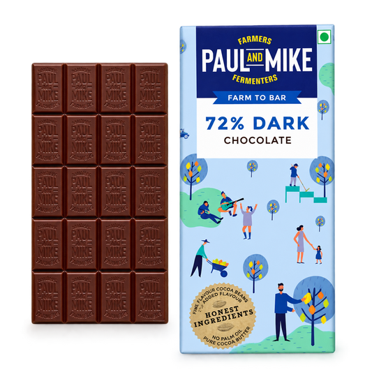 Paul and Mike 72% Dark Chocolate