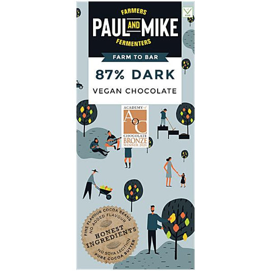 Paul and Mike 87% Dark Chocolate