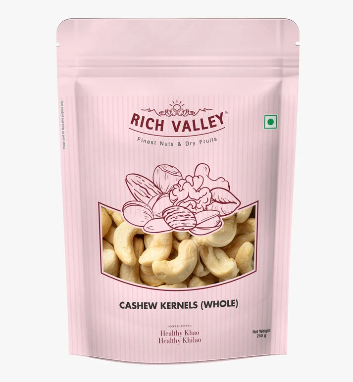 Rich Valley Cashew Kernels (Whole) 250 gms