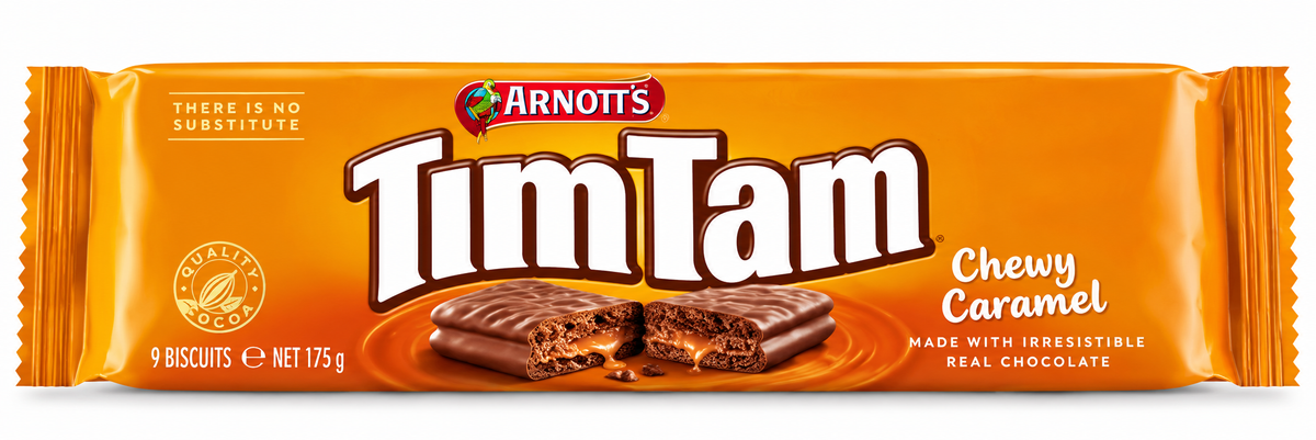 Arnott's Tim Tam Chewy Caramel 175g