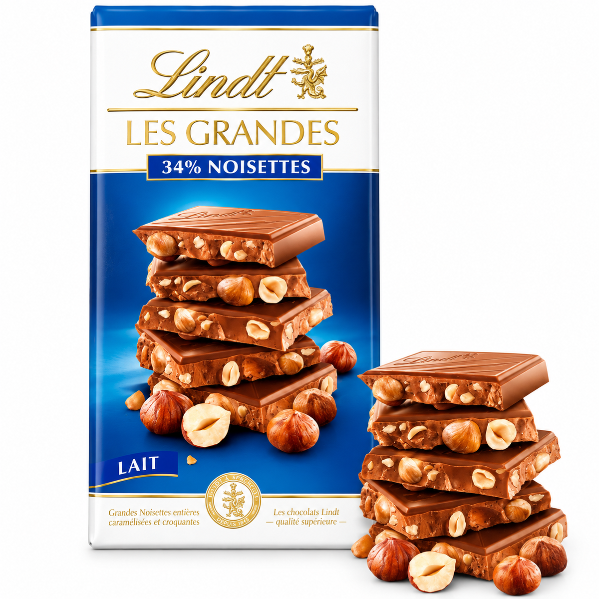 Lindt Les Grandes 34% Noisettes