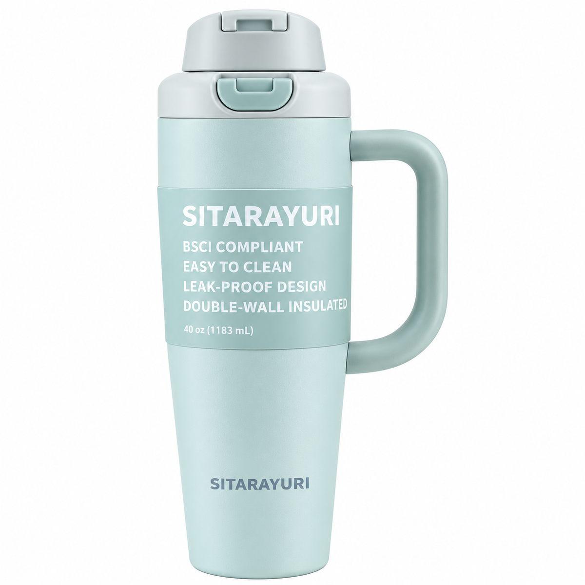 AJF Sitarayuri Stainless Steel Vacuum Insulated Tumbler, 1200ml, Black