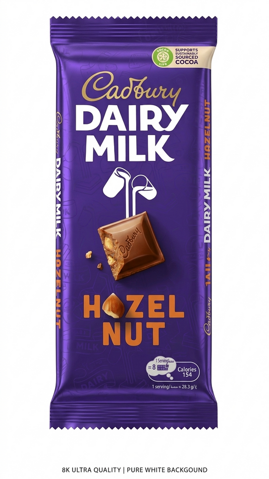 Cadbury Dairy Hazelnut Chocolate Bar 130g