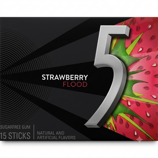 5Gum Strawberry Flood 15sticks Sugar Free