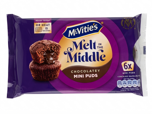 McVities Chocolatey 6pcs Mini Puds 162g