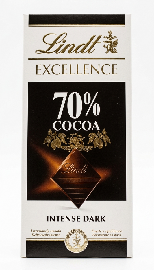 Lindt Excellence 70% Cacao Noir Chocolate Bar 100g