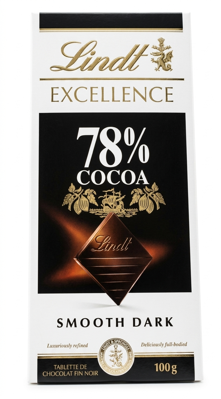 Lindt Excellence 78% Cacao Noir Chocolate Bar 100g
