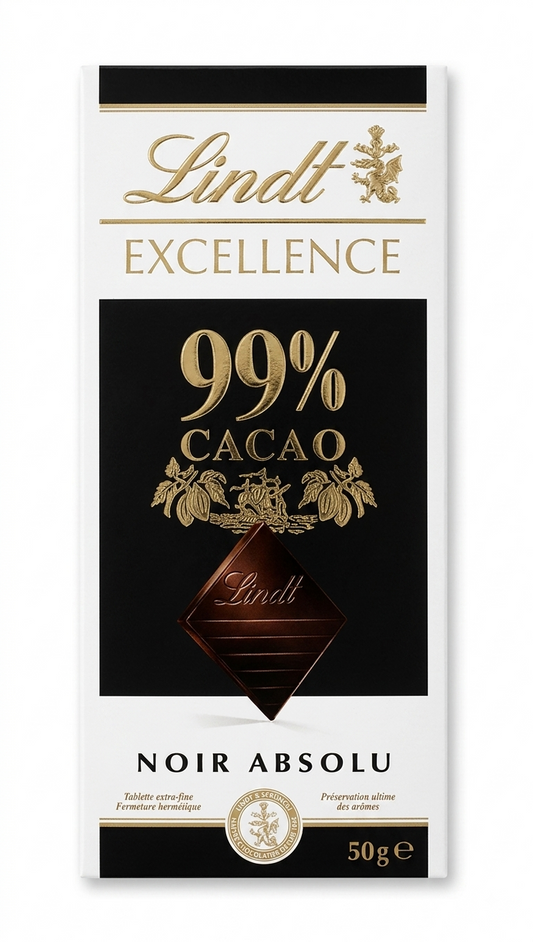 Lindt Excellence 99% Cacao Noir Chocolate Bar 50g (Copy)