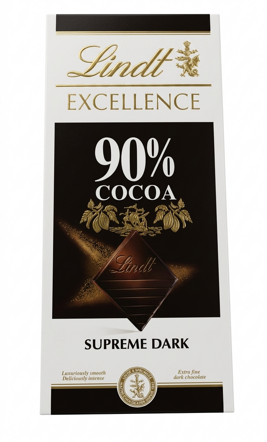Lindt Excellence 90% Cacao Noir Chocolate Bar 100g