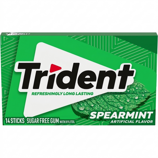 Trident Spearmint Sugar free 14Sticks Imported