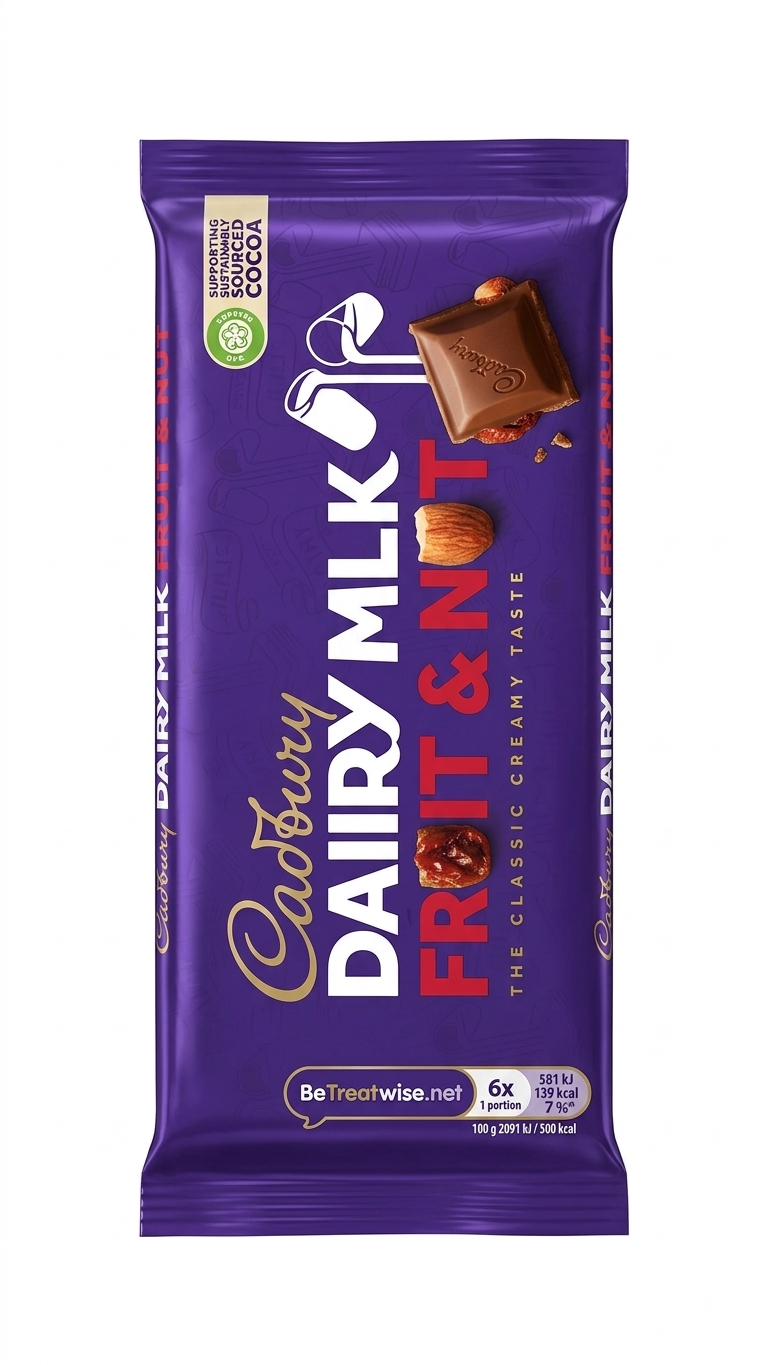 Dairy Milk Fruit & Nut 180g