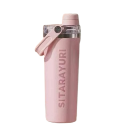 SITARAYURI 800ml Insulated Tumbler ZF-087 Stainless Steel Bottle with Straw
