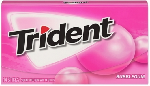 Trident Bubblegum Sugar free 14Sticks Imported