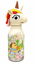 Kids Stainless Steel Unicorn Water Bottle with 3D Unicorn Lid – Insulated Leakproof Bottle
