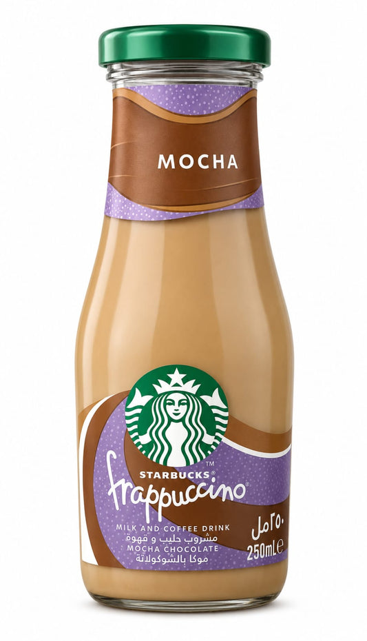 Starbucks Frappuccino Mocha Chilled Coffee Drink – Milk & Coffee Beverage (250ml)