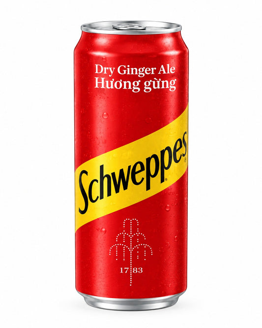SCHWEPPES DRY GINGER ALE 330ML Imported