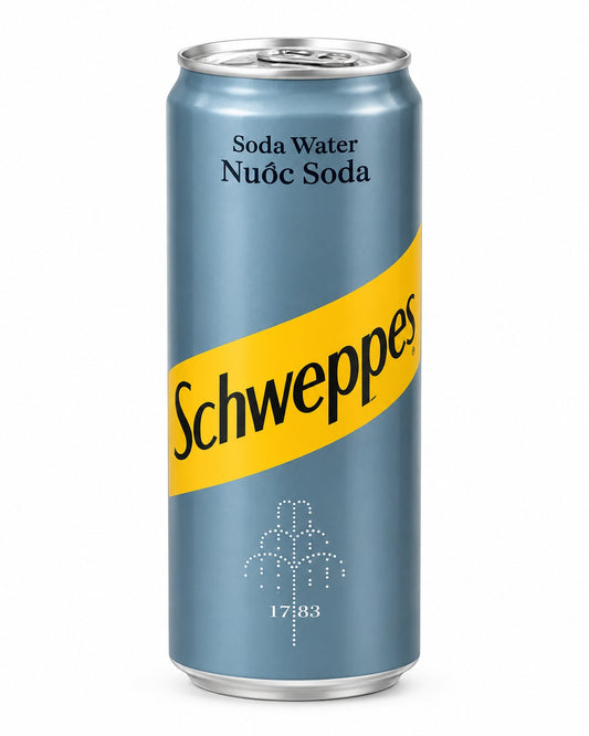 SCHWEPPES SODA WATER 330ML Imported