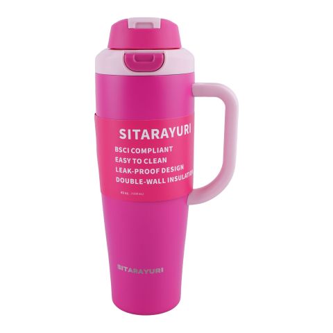 AJF Sitarayuri Stainless Steel Vacuum Insulated Tumbler, 1200ml, Black