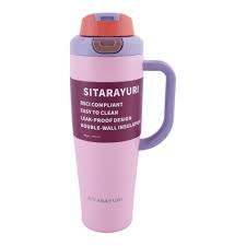 AJF Sitarayuri Stainless Steel Vacuum Insulated Tumbler, 1200ml, Black