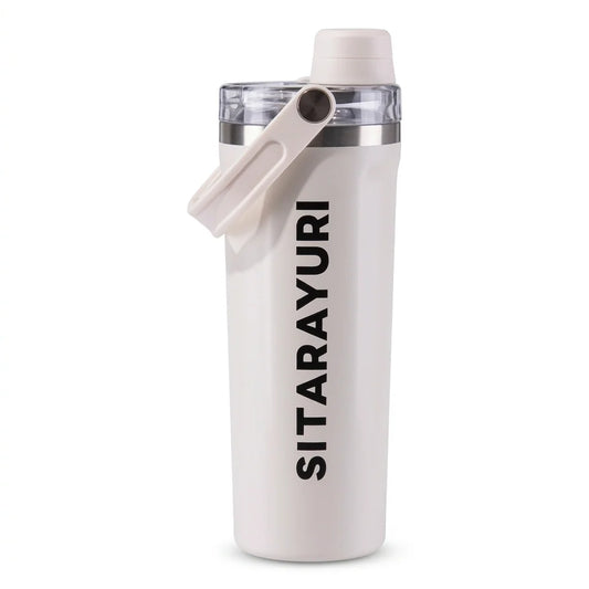 SITARAYURI 800ml Insulated Tumbler ZF-087 Stainless Steel Bottle with Straw